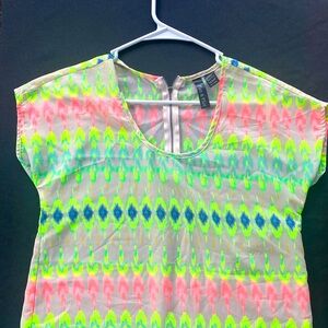 XS, Neon Pink, Neon Green and Blue